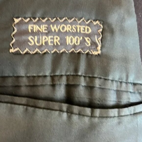 Ermenegildo Zegna Vintage Men’s Black Wool Double Breasted Blazer Jacket - Picture 8 of 8